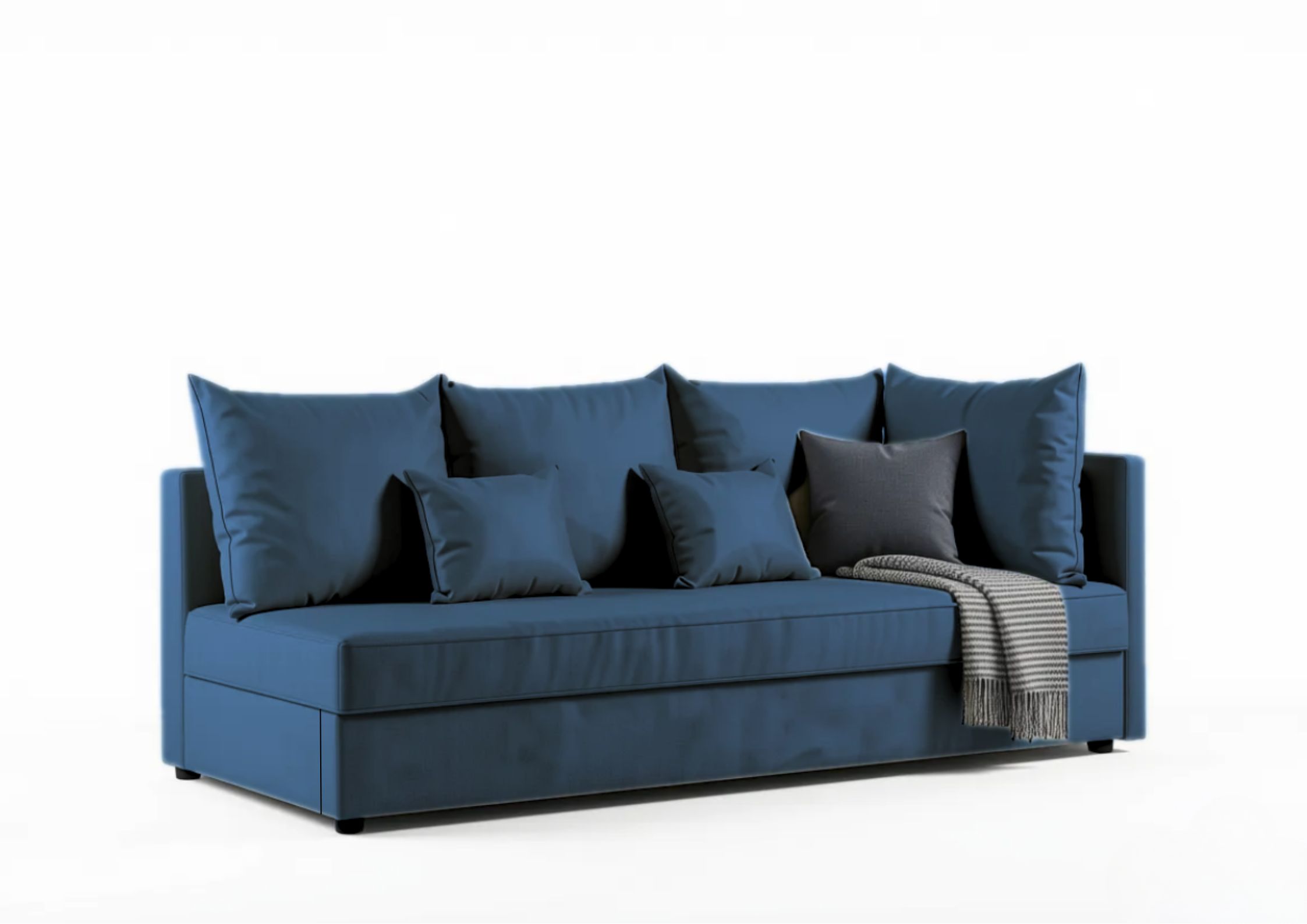 Granatowa sofa do salonu Mobo